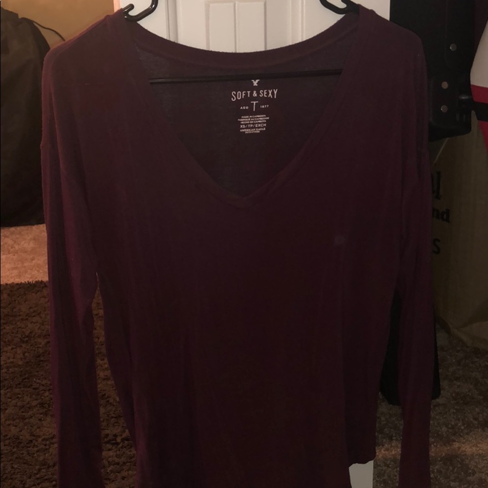 soft and sexy v-neck t-shirt